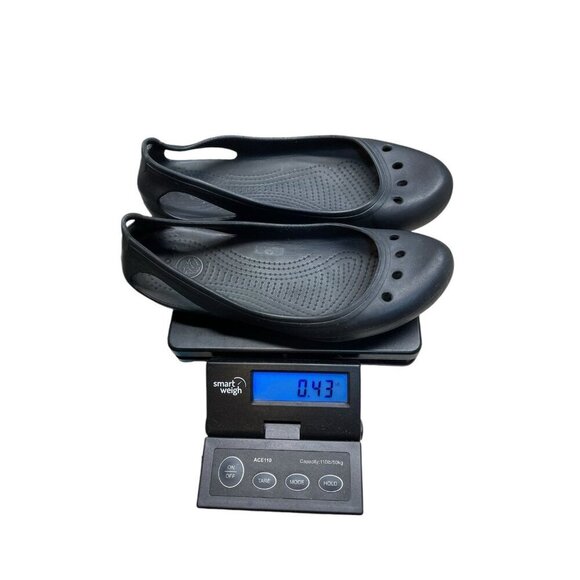 Crocs Slip On Flats Closed Toe Mary Janes Women’s Size 9 Black - Picture 5 of 5